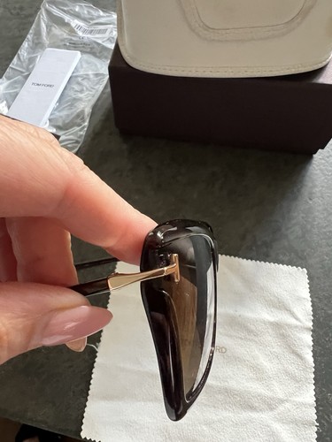 Tom Ford genuine & receipt Leah TF 0849 52F Sunglasses brown tortoise - Picture 10 of 17