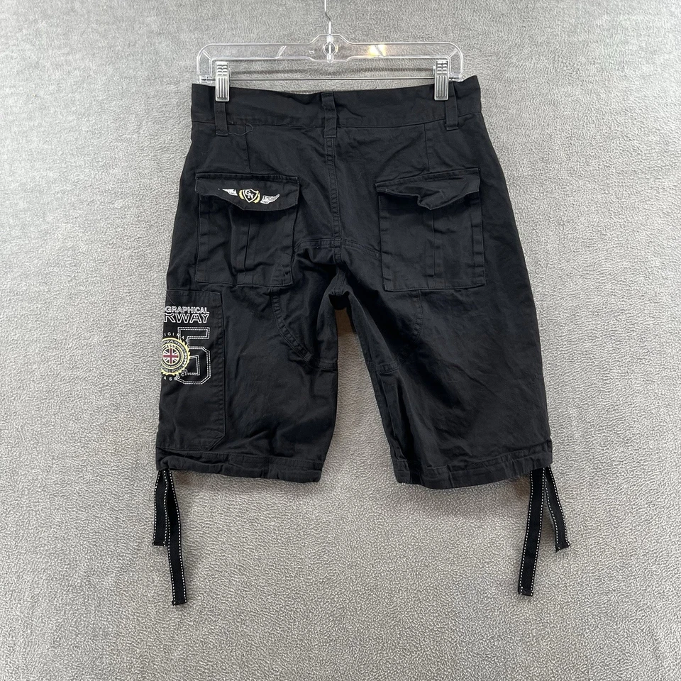 Geographical Norway Men’s Size S Black Cargo Outdoor Shorts - Image 2 of 4