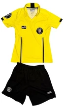 U.S. Soccer Federation Referee Official Uniform Womens Small Yellow Black 2018