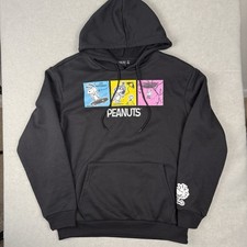 Peanuts Charlie Brown Snoopy Woodstock Joe Cool Skater Hoodie Size Medium