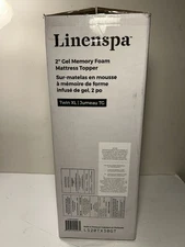 Linenspa 2" Gel Memory Foam Mattress Topper Pad Twin Size Brand New 