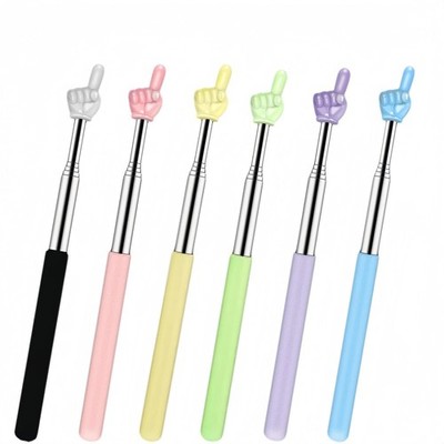 6PCS Extendable Pointer Finger Stick,Retractable Teachers Classroom Hand Poin...