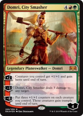 x1 Domri, City Smasher - Foil Planeswalker Deck Exclusive M MTG Ravnica Allegian