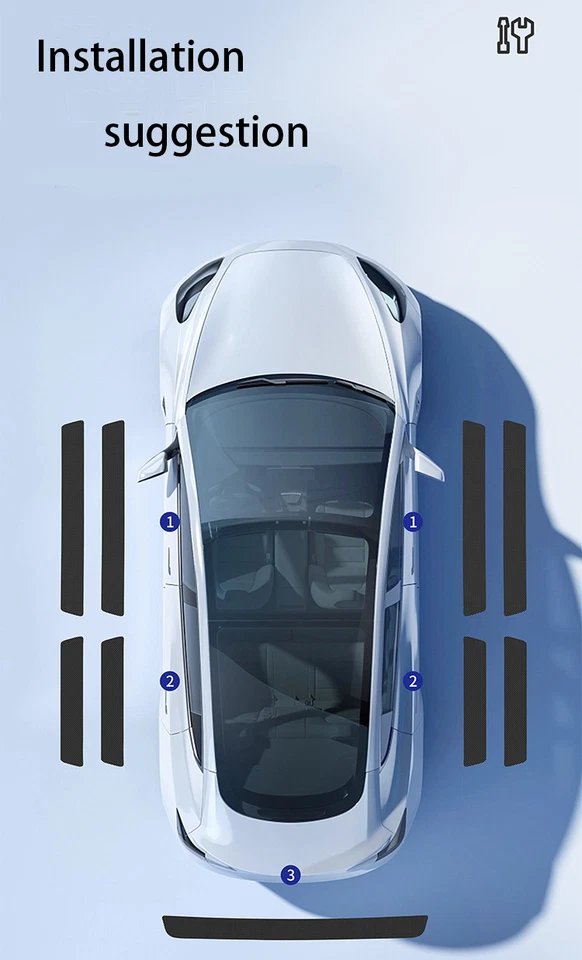 5 шт автомобильных аксессуаров защита порога двери потертости защитный чехол отделка резина для Subaru - Изображение 4 из 4