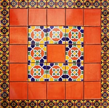 Fraga Mexican Tile Set Backsplash Mural