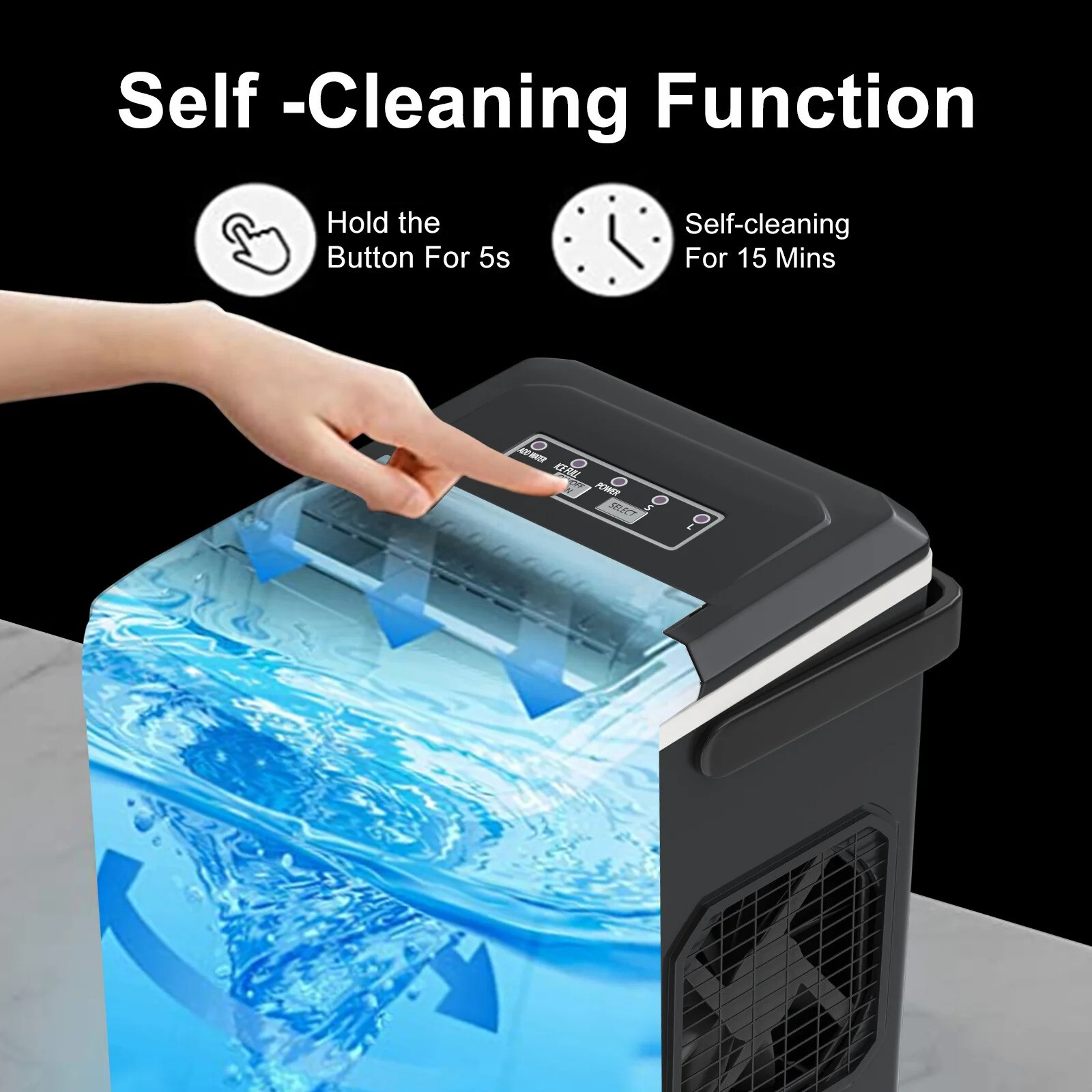 Machine à glaçons automatique 12kg pour éviter les pannes de glace