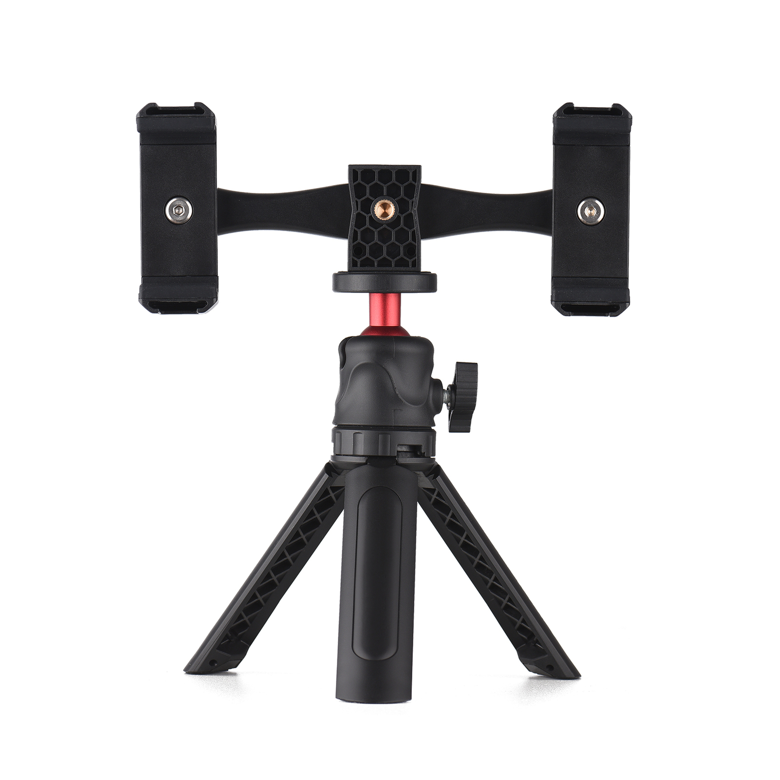 Smartphone Video Kit W/ 2 Phone Holders 4 Cold Shoe Mount 1 Desktop Tripod G9M3-image