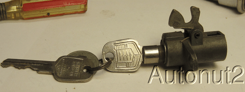 Ford Falcon Mercury Comet Glove box lock with keys NOS original 1960 1961