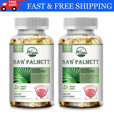 240 Softgels Saw Palmetto Extract 1000mg Prostate Supplement Urinary Men Health