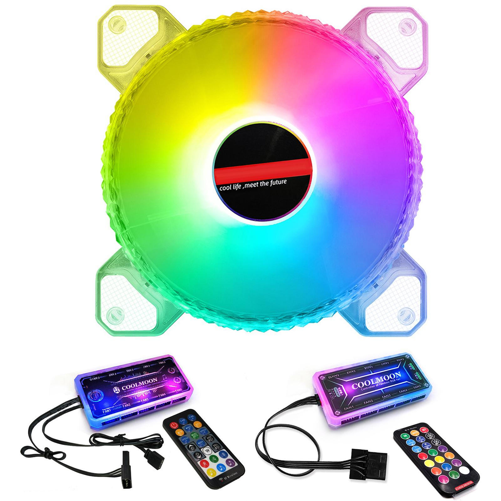 120mm Case Fan | Ultra-Quiet RGB Lighting Chassis Fan For Heat Dissipation