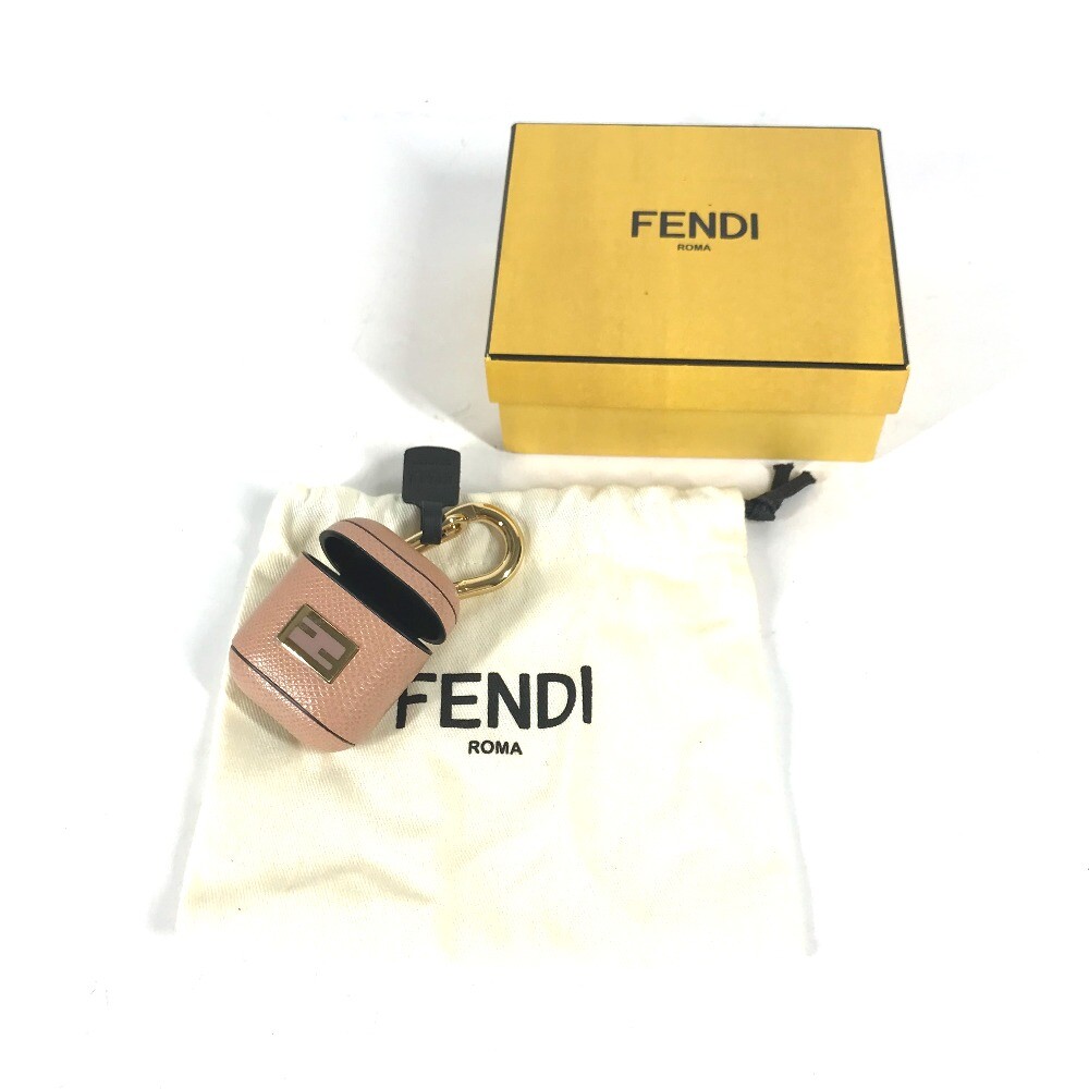 FENDI Logo Airpods Case Earphone case Leather Beige | eBay
