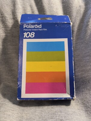 One Pack Polaroid 108 Polacolor Film Sealed Expired 11/1993 BB - Main Image