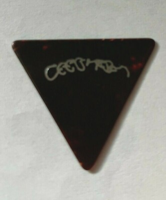 Jeff Healey Band Jeff Healey Concert Tour Signature Guitar Pick Silver Logo Rare