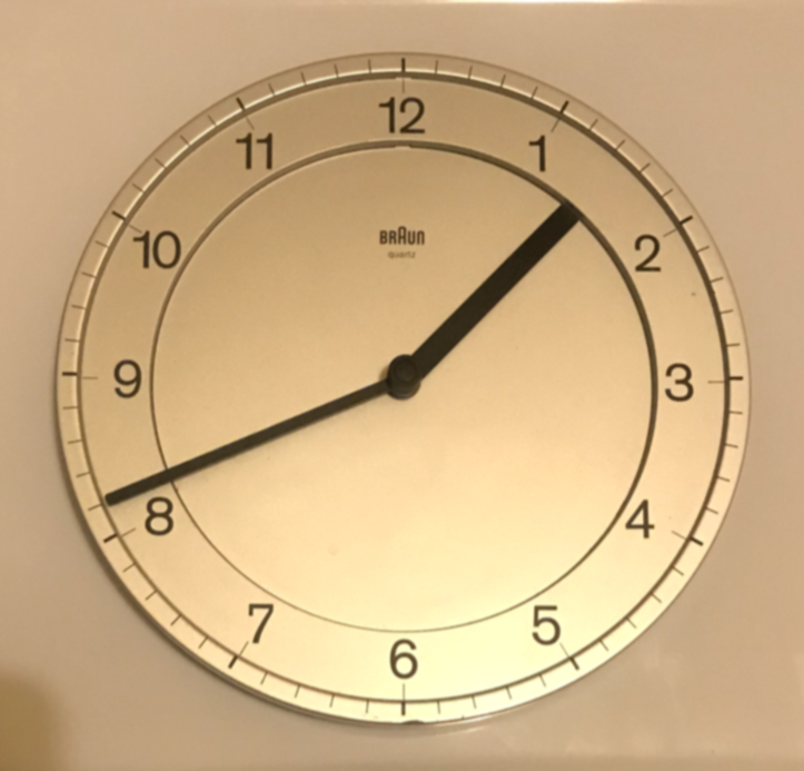 Vintage Braun Wall Clock ABK30 Dieter Rams Designed Type 4861