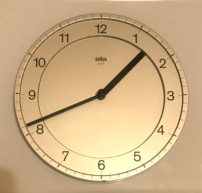 Vintage Braun Wall Clock ABK30 Dieter Rams Designed Type 4861