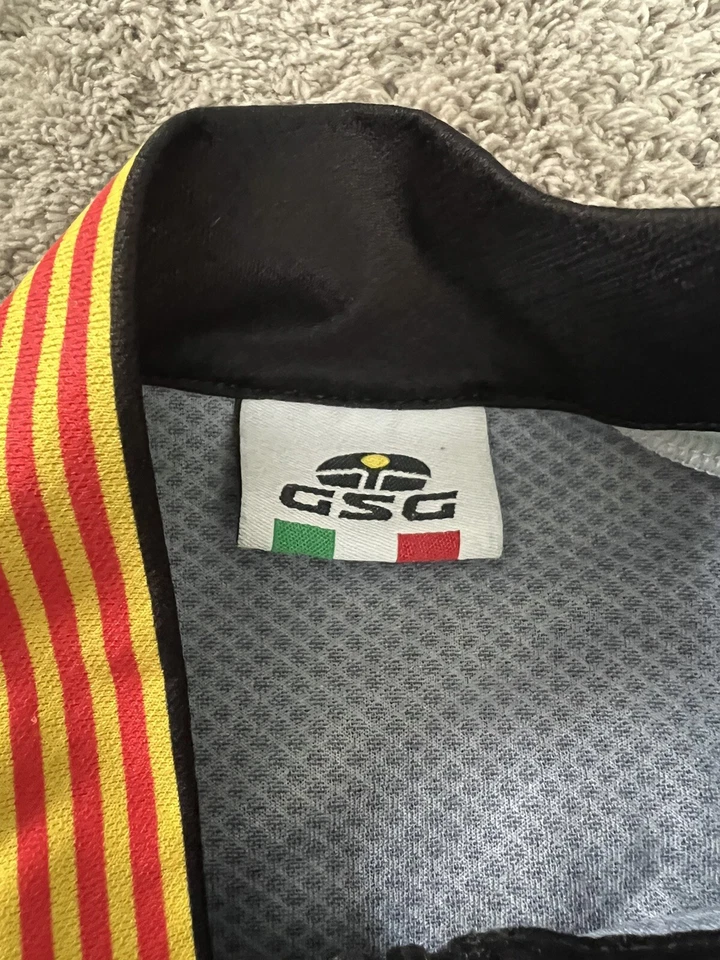 GSG Cycling Jersey Men's Italy Short Sleeve Shirt, size M, La Xaveta, Calafell - Image 4 of 4