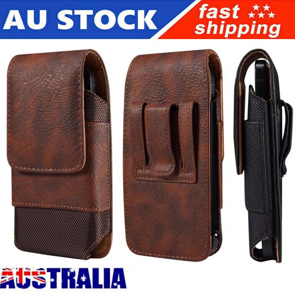 Leather Men Waist Bag Mobile Phone Belt Clip Case Mobile Phone Holster Pouch New