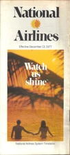 National Airlines system timetable 12/13/77 [4021]