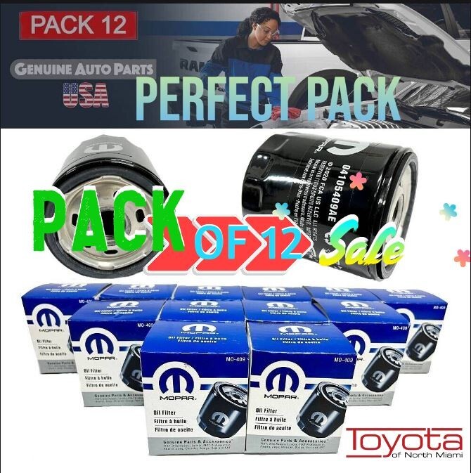 売却済 Mopar Engine Oil filter 4105409AE for Jeep Dodge Chrysler Set of