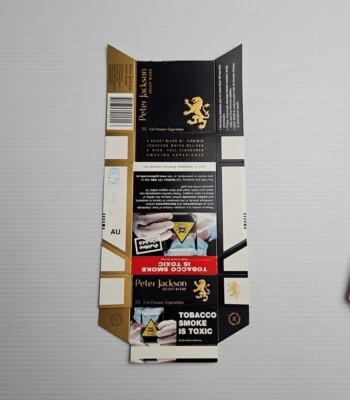 Cigarette Packet Empty Flat Pack NOS Unfolded Peter Jackson Lot of 5