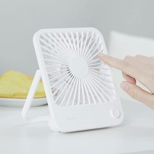 JISULIFE Small Desk Fan Battery Operated Small Fan  180  Foldable Portable Fan...