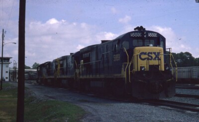 CSX Railroad Train Locomotive 5889 Original Photo Slide