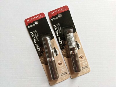 Two Rimmel Brow This Way Lightweight Brow Styling Gel (Medium Brown)