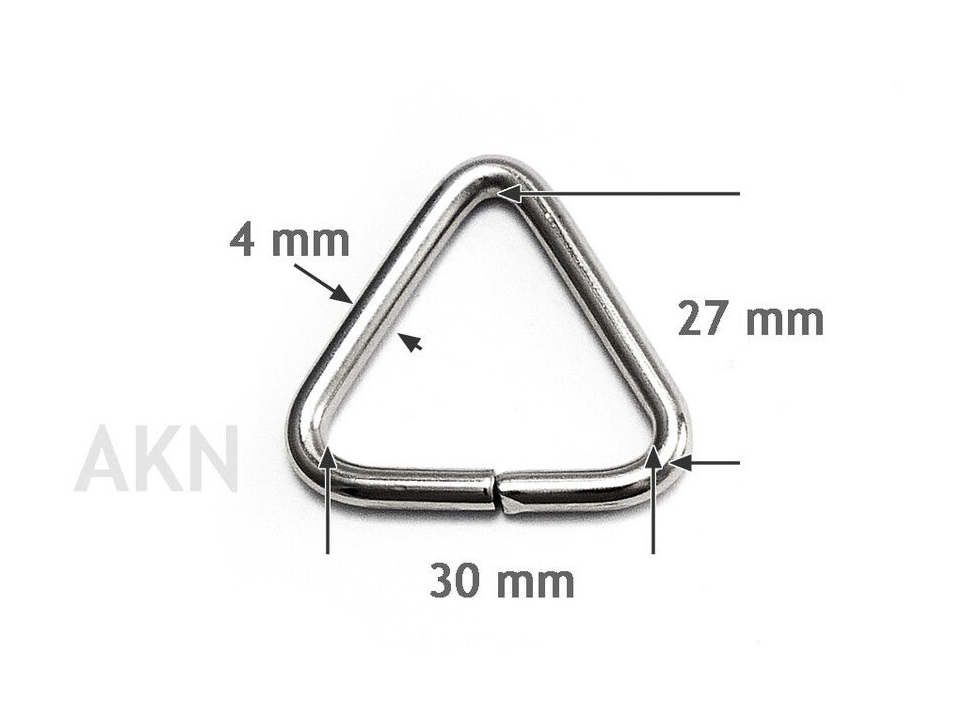 Triangular Loop Open Bag Rings Metal Buckles 10 20 25 30 Mm
