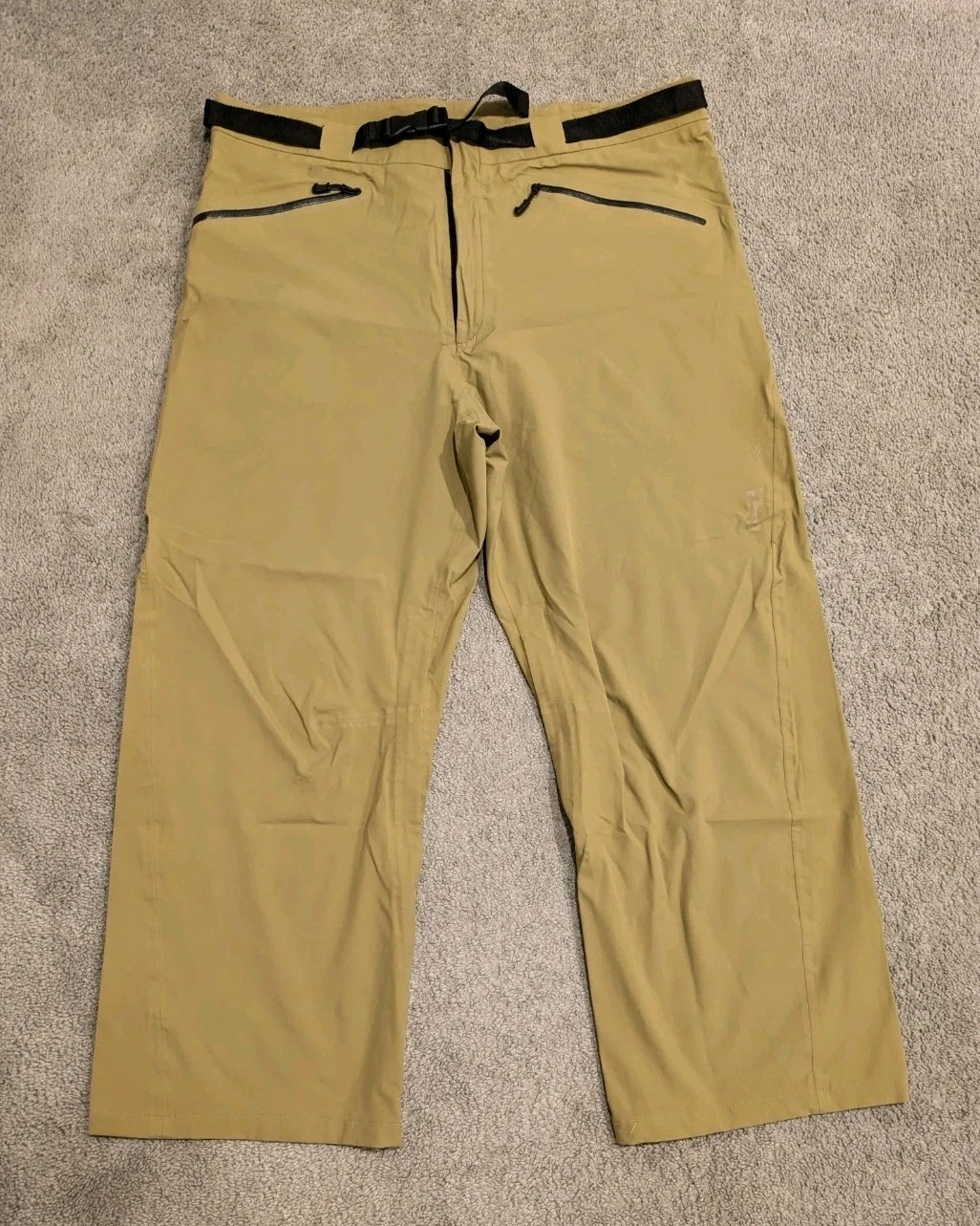RLX Ralph Lauren Men's Waterproof Golf Pants Tan Sz XXL Nylon Loose Hiking Snow