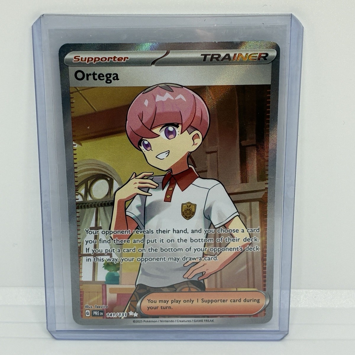 2025 Scarlet & Violet - Prismatic Evolutions Ortega #141 Full Art Holo  Pokemon