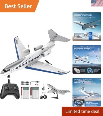 G650 RC Plane Private Jet,3-CH Remote Control Airplane Toys,2.4GHz 6-axis Gyr...
