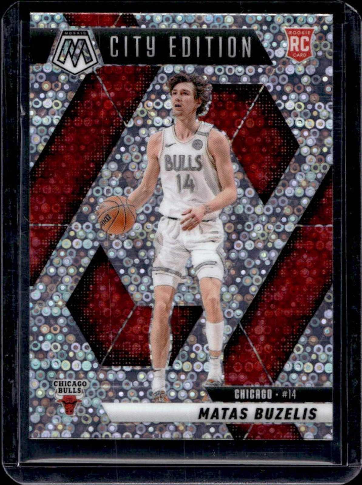 2024-25 Mosaic Matas Buzelis RC Fast Break Silver City Edition #273 Bulls