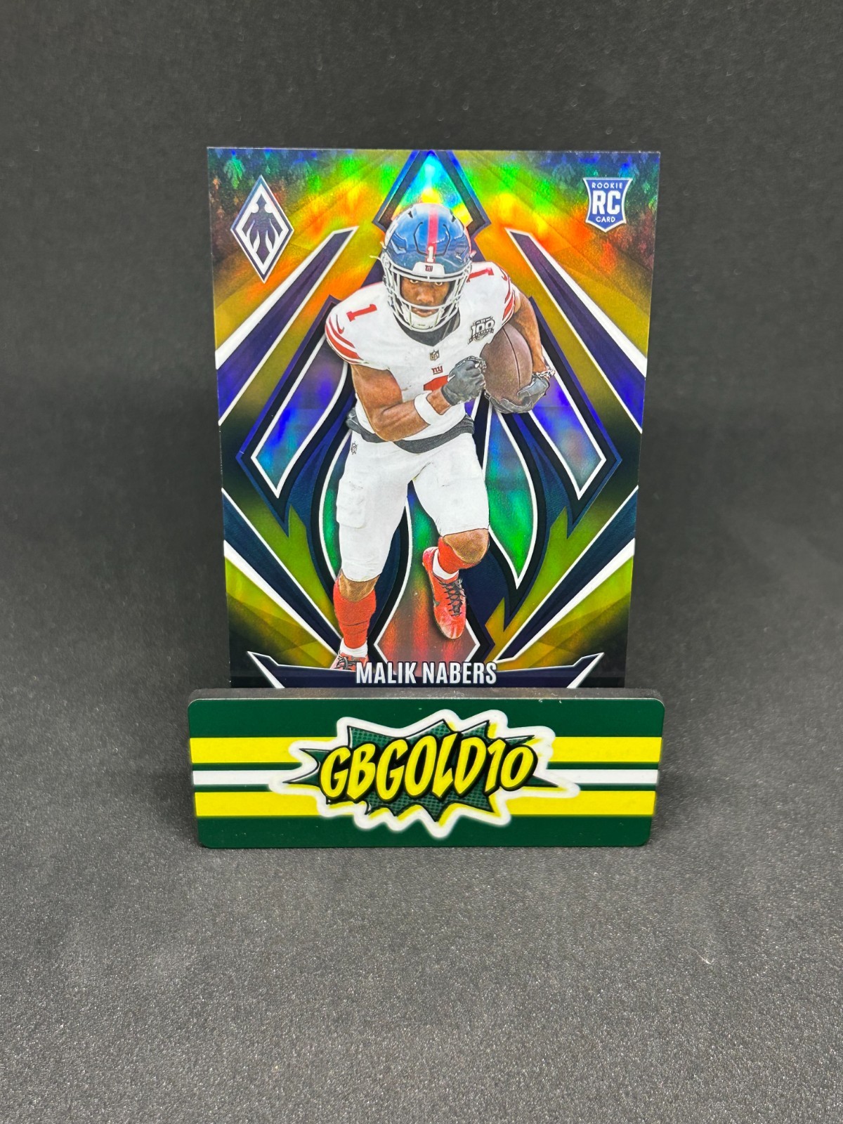 2024 Panini Phoenix - Rookies Malik Nabers #221 Gold Fade /125 RC