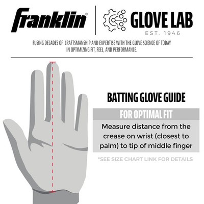 Franklin Sports CFX Pro Adult XX Large Navy MLB Batting Gloves for