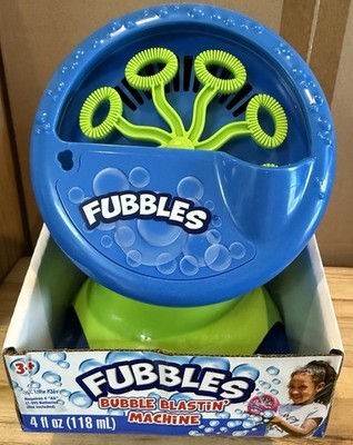 Little Kids Fubbles Bubble Blastin' Machine Blue/Green Ages 3+ Outdoor Fun A0223