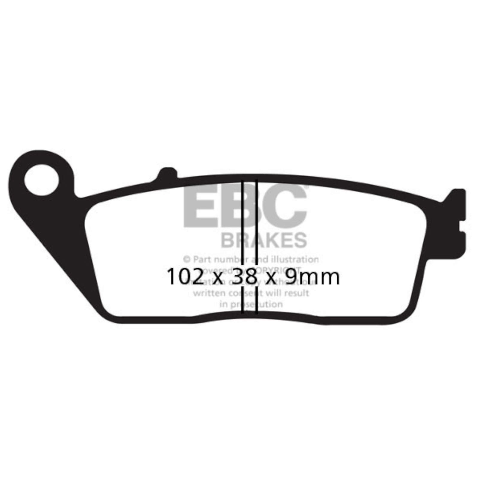 Brake Pads for HONDA NTV 650 REVERE 1988-1997 Front EBC