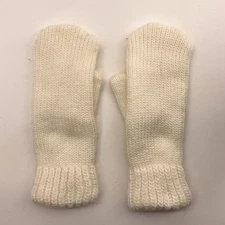 Warm Country Therma Fluff Ivory Knit Winter Mittens Made Philippines