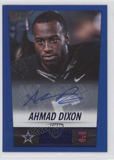 2014 Panini Hot Rookies Rookie Signatures Blue 75/99 Ahmad Dixon #334 Auto 0s3