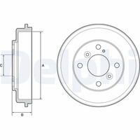 Bremstrommel Hinten FüR Ford Fiesta Limo VI CB1 Van 08-17 C1BC1126AA