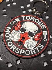 Very Cool Torque Motorsports Skull Keychain