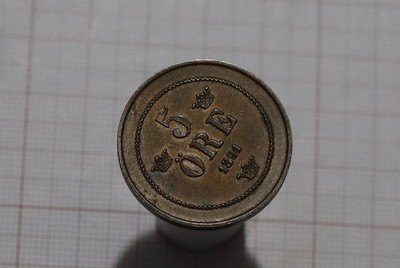     SCHWEDEN 5 ORE 1891 HIGH GRADE B86 #3403
