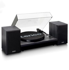 Lenco LS-301 Turntable MMC Catridge, Bluetooth, Wooden Speakers - New RRP - £199