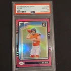 Panini 2024 Donruss Optic Rated Rookie Bo Nix #209 Pink Prizm PSA 10 Broncos NFL