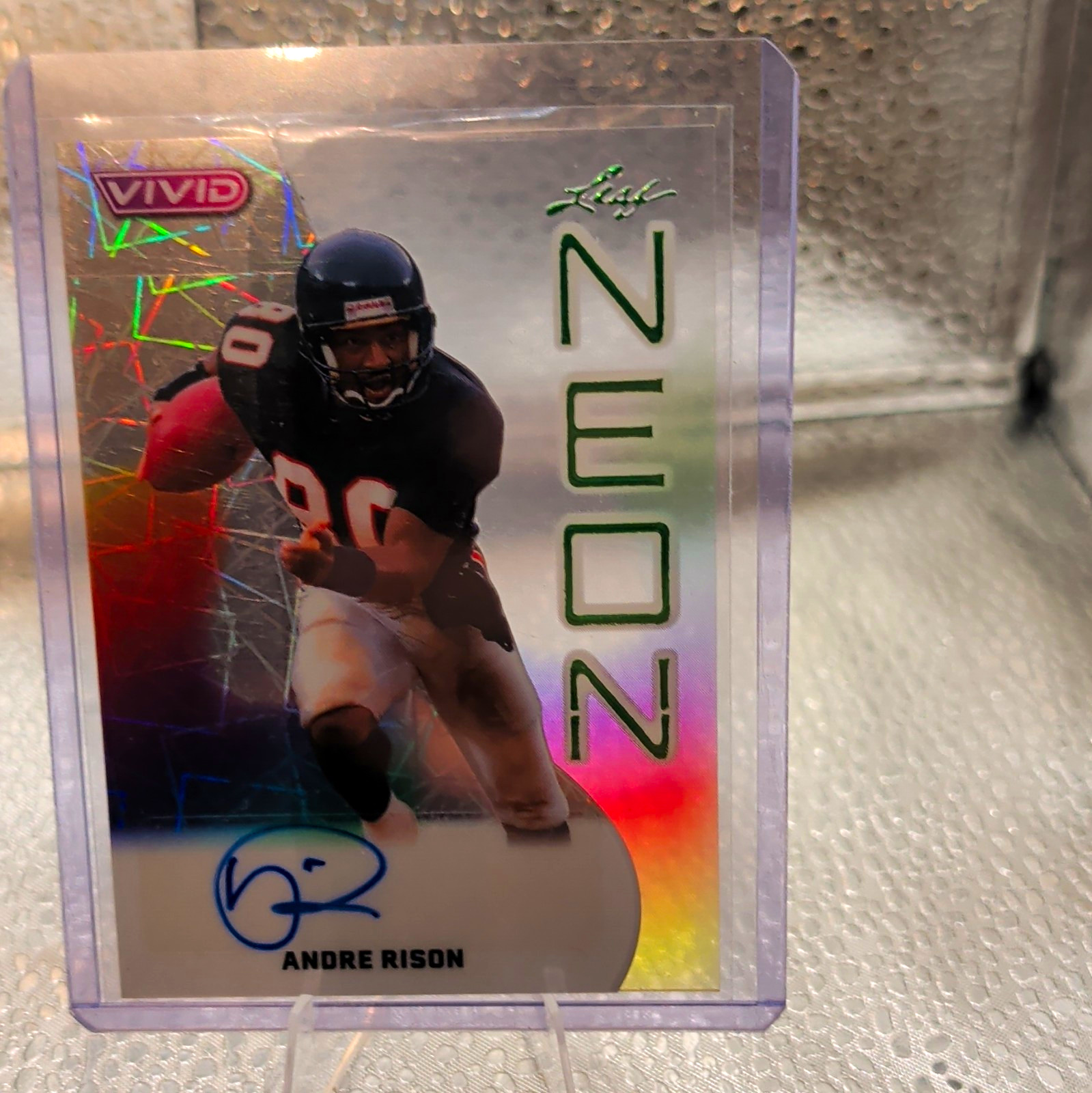 Leaf 2025 Vivid Andre Rison Hard Signed Auto NA-AR1 Serial Numbered /8