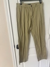 Polo Ralph Lauren Big Boys Flat Front Chino Tan Khaki Dress Pants Size 20 Formal