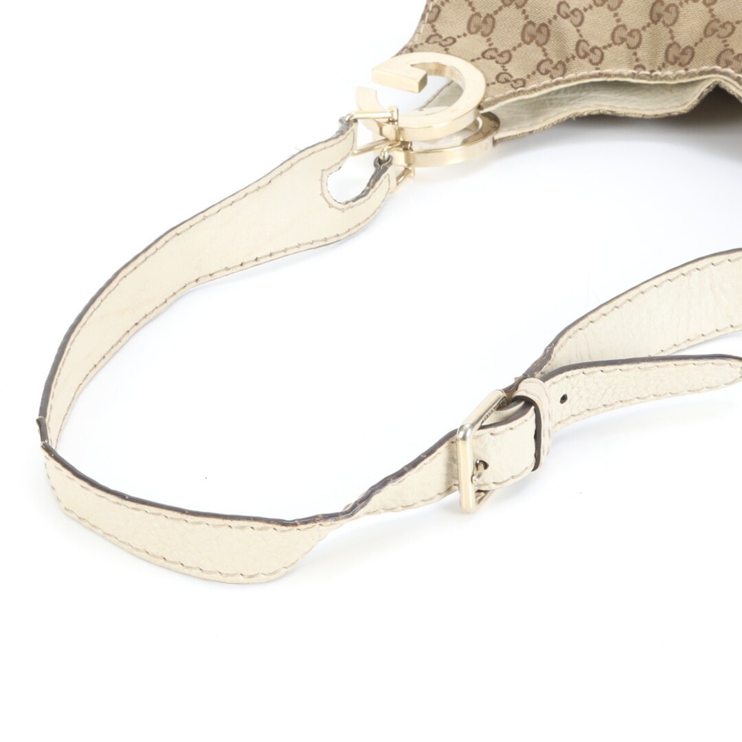 Gucci GG Canvas Charlotte Shoulder Bag Leather Trim Used 65cm Strap thumbnail 3