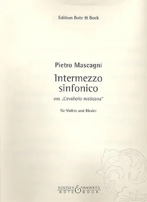 Cavalleria Rusticana Intermezzo | Pietro Mascagni | Buch | Bote und Bock