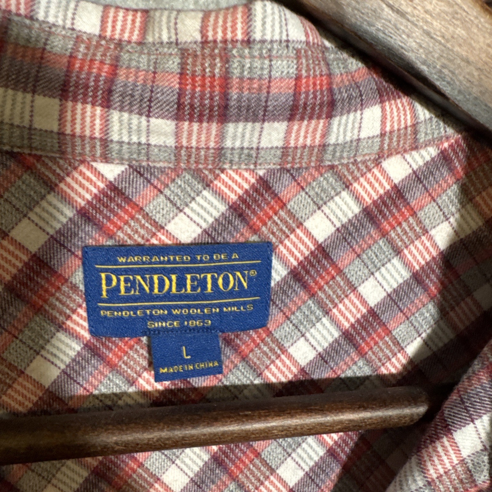 Pendleton Women’s V Neck Buttoned Plaid Shirt - image 2