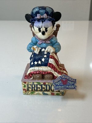 Jim Shore 2005 Minnie Mouse Showcase Collection Stitching Freedom's Promise