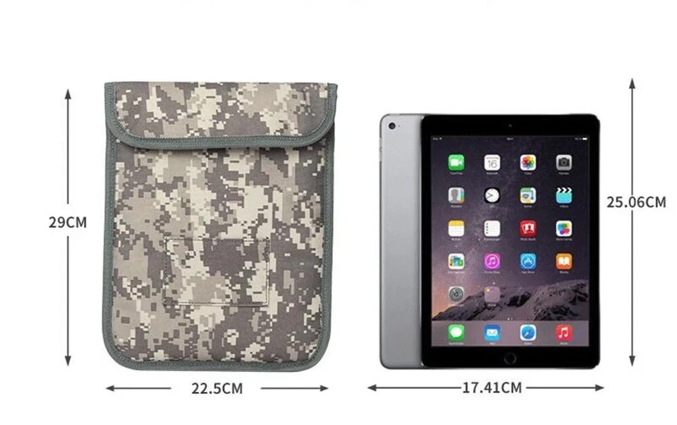 Tablet Sleeve Signal Blocking Anti Tracking Anti-Radiation Bag for Pad - Image 2 of 4